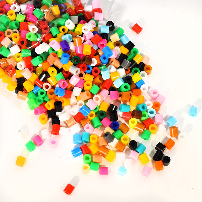 TS New Kids Diy Craft Handmade Toy Plastic 57 Colors Ironing Beads In Bulk 5mm Fuse Hama Perler Beads