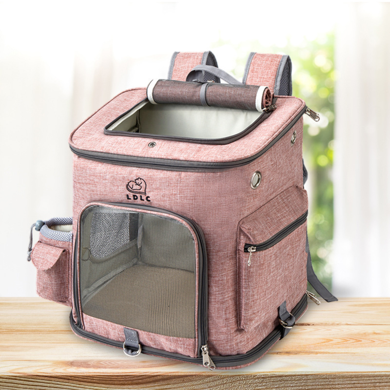 TS Large Size Simple Pet Carrier Bag Backpack Durable Portable Zipper Breathe Small Animals Cats Dogs Pet Travel Backpack