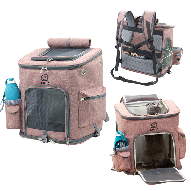 TS Large Size Simple Pet Carrier Bag Backpack Durable Portable Zipper Breathe Small Animals Cats Dogs Pet Travel Backpack