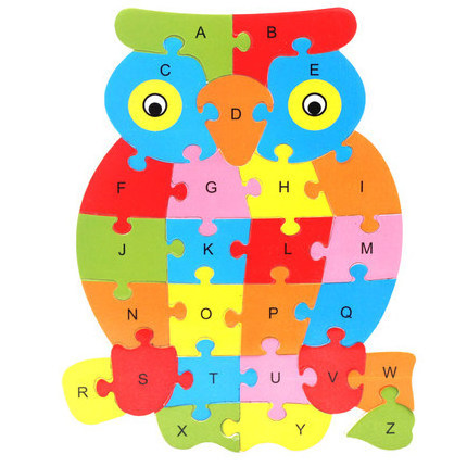 TS DIY Jigsaw Puzzle Game, Best promotional gift 26 Letters Development Educational Toys Childhood Education for Kids 3 Year Old