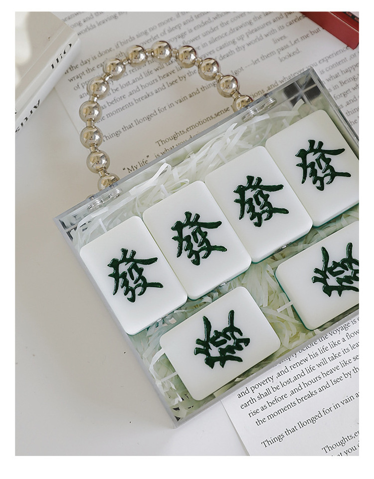 Wholesale DIY Wealth Style Fragrance Creative Fragrance Decoration Mahjong Candle