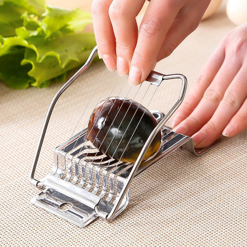 Stainless Steel Wire Egg Slicer Multipurpose Kitchen Restaurant Boiled Egg Slicers Sect Cutter Mold Gadgets Tool