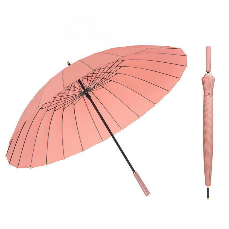 TS Chinese Automatic Open And Closed Advertising Rain Umbrella  Large Size 25 Inches Strong For The Rain Waterproof