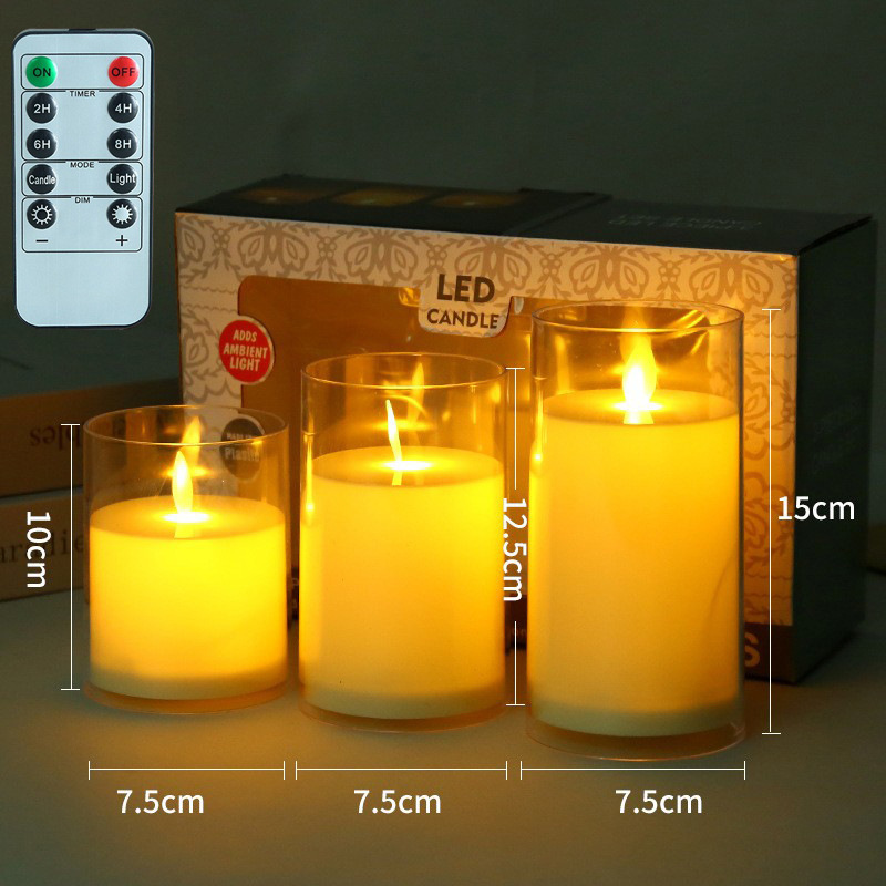 TS Led Candle Lamp Electronic Battery Power Candles Flameless Flicke Tea Candles For Decor Wedding Decorative Light