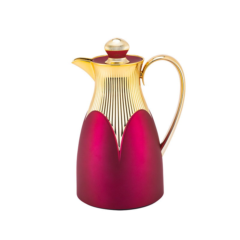 1.0L new Arabic texture style ABS material inside pink glass rare high-end coffee pot