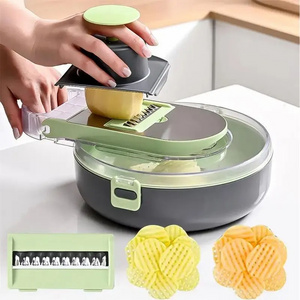 Vegetable Chopper Slicer 13 in 1 Veggie Dicer Cutter for Onion Tomato Potato Food Chopper with Draining Storage Container