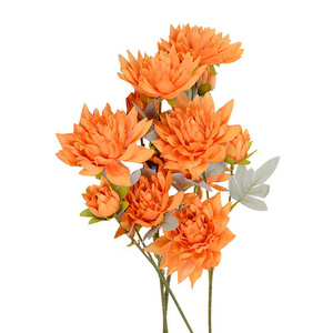 artificial three-layer chrysanthemum silk flowers for Funeral decor wholesale