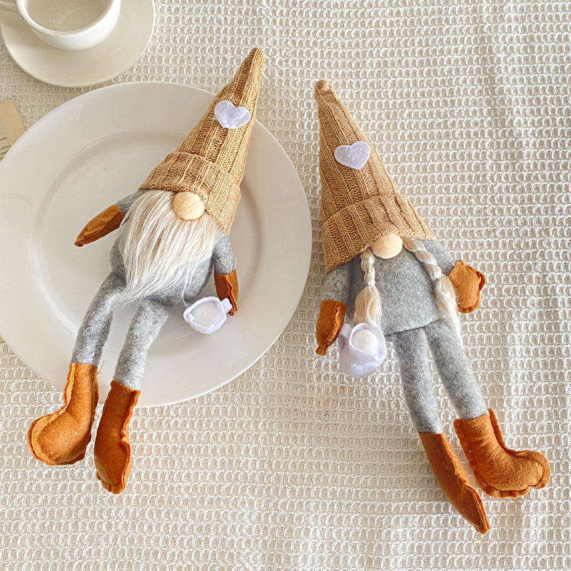 2024 Coffee Gnomes Plush Faceless Doll Christmas Decoration Farmhouse Kitchen Gnomes Plush Doll Home Party Decorations