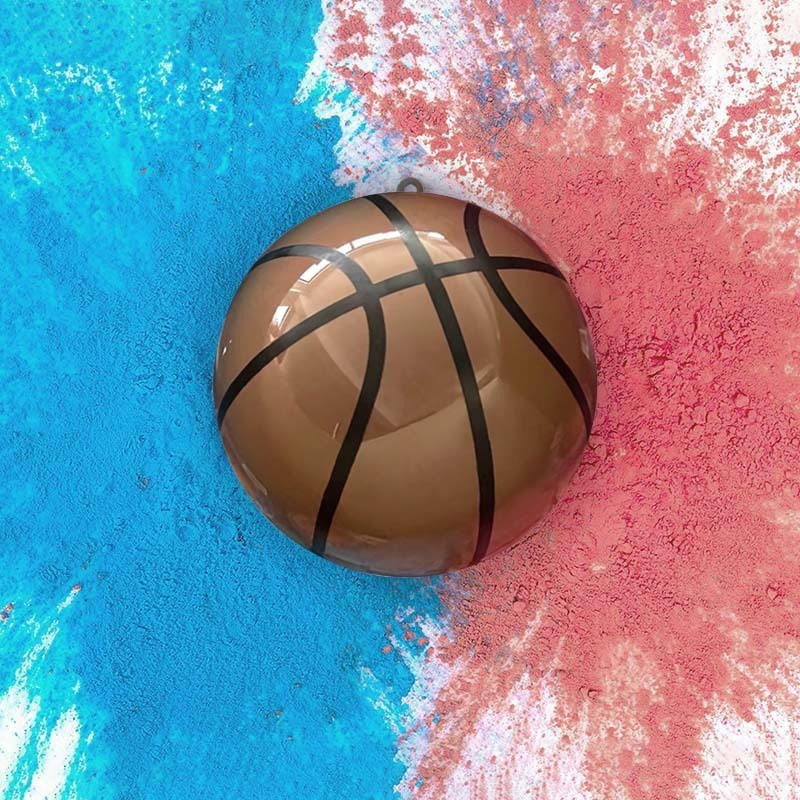 Boy or Girl Baby Gender Reveal Basketball Powder Smoke Cannon Gender Reveal Smoke Bomb Ball