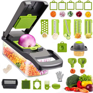 Compact Vegetable Chopper Vegetable Cutter Mandoline Slicer Onion Chopper 16 in 1 Vegetable Onion Choppers Food Dicer