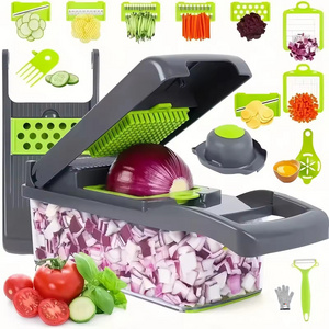 TS 16 in 1 Hand Multifunctional Fullstar Veggie Onion Cutter Mandoline Fruits Slicer Potato Peeler Manual Vegetable Chopper