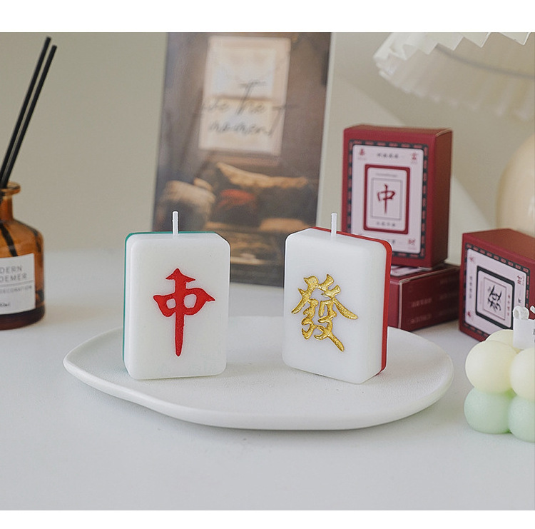 Wholesale DIY Wealth Style Fragrance Creative Fragrance Decoration Mahjong Candle