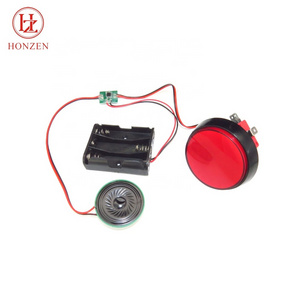 Best price AA battery power recordable music voice chip big red push button sound modules for toy promotion