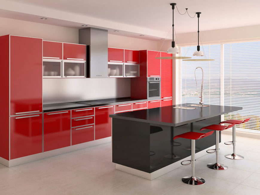 Red color high gloss kitchen cabinet doors/customized kitchen cabinet door designs