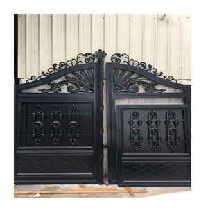 Aluminum Garden Exterior Main Gate Swing Design Driveway Electric Opening Swing Gate