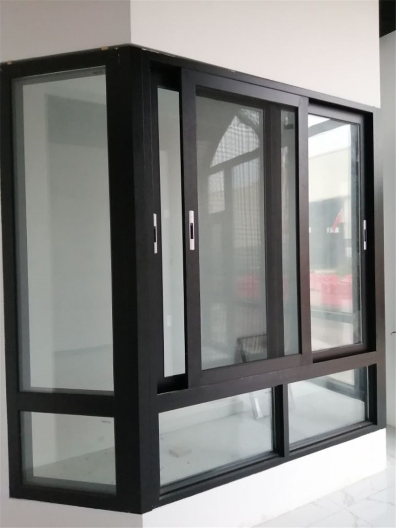 Australian Standard Large Viewing Fixed Louver Window Balcony Aluminum Swing Windows Double Tempered Casement Glass Windows