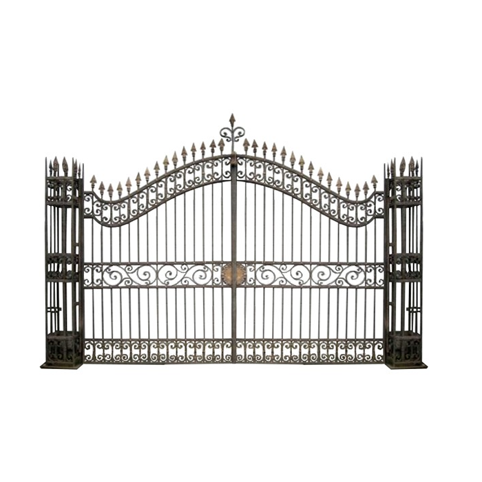 Cheap Modern House High Quality Wrought Iron Main Gates Designs Front Door Security Gate And Fencing