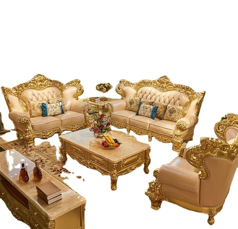 French modern style royal furniture antique hotel living room sofa sets