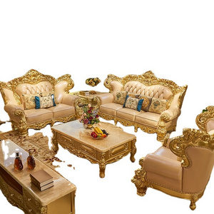 French modern style royal furniture antique hotel living room sofa sets