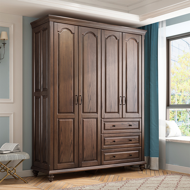 CBMmart Bedroom Furniture Factory Price Solid Wood Armoire Wardrobe for Bedroom