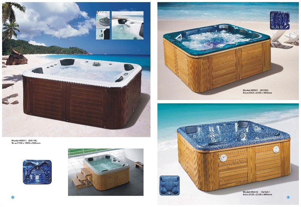 2020 China factory high quality luxury 8 person hot tubs outdoor spa/ whirlpool / bathtub