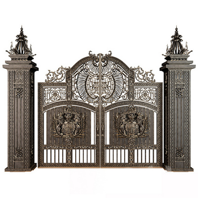 Cheap Modern House High Quality Wrought Iron Main Gates Designs Front Door Security Gate And Fencing