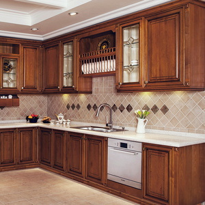 America cherry oak wood kitchen cabinet