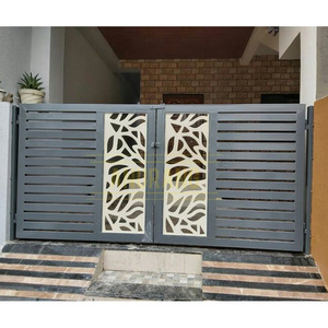 CBMmart Metal French double main arch wrought iron entrance doors family home Doors