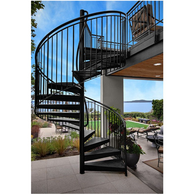 Outdoor Used Spiral Staircase Price/Modern Prefabricated Spiral Stair