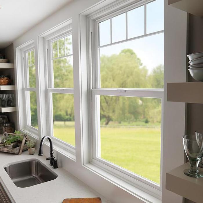 Hot Selling PVC white french windows double glazed shutter upvc casement window