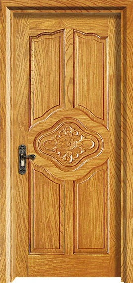 Gothic style wood veneer luxury and royal palace main front door entrance hall door