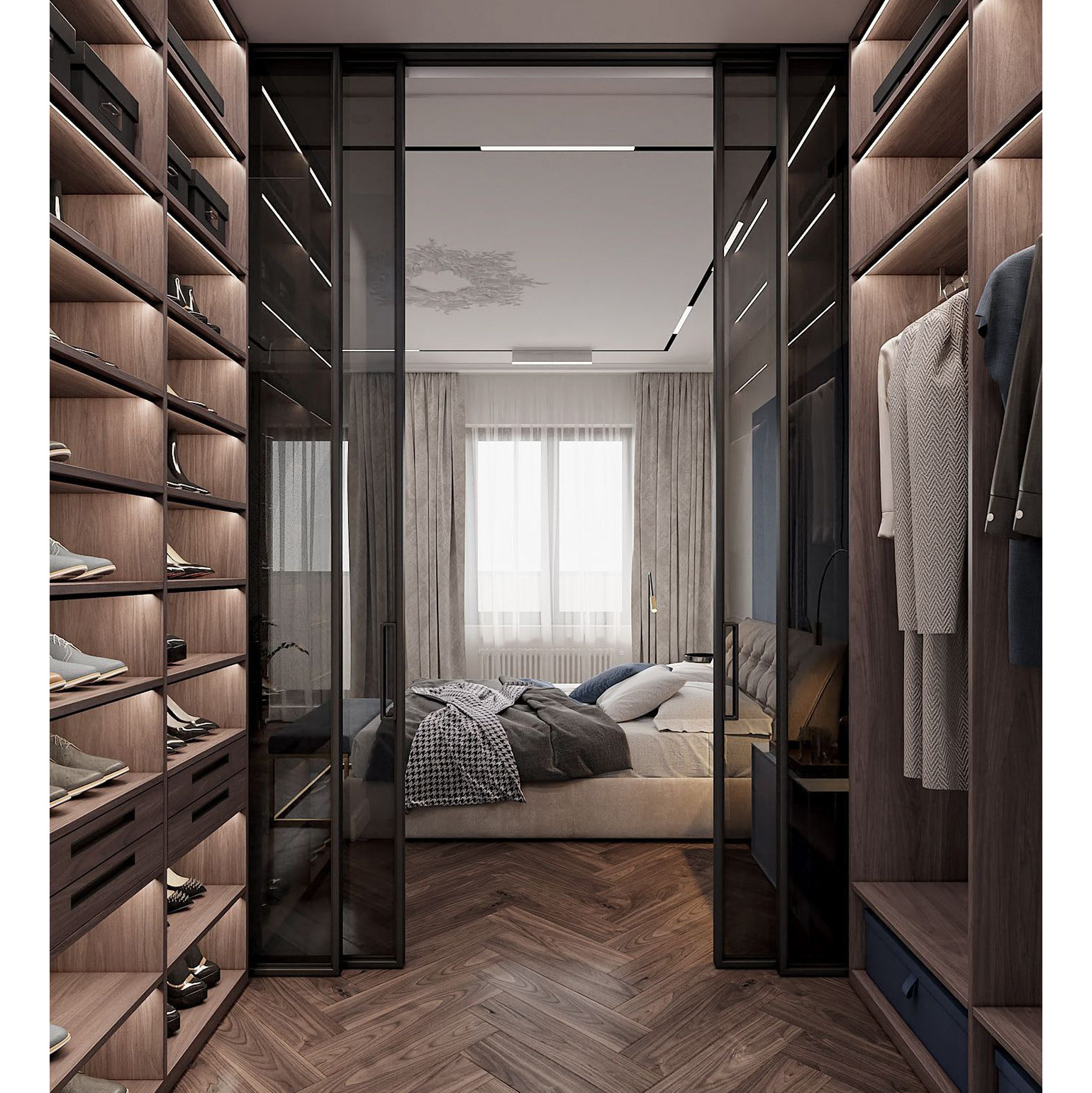 CBMmart Top quality New Modern Home Customized Wardrobe Design closet accessories for Dressing Room Walk in Closet