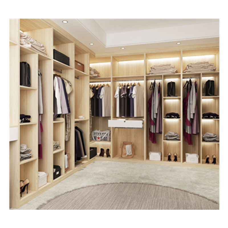 Wardrobe closet clothes storage cabinet with hanging Garment pole