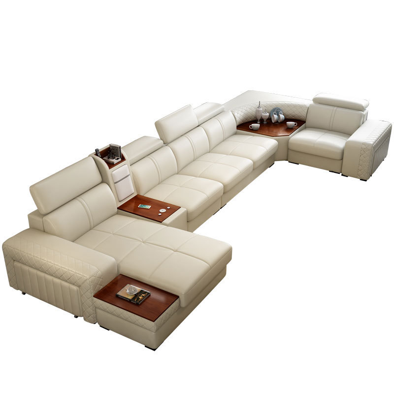 New arrival living room sofas living room furniture with Seat cushion heating and mini fridge