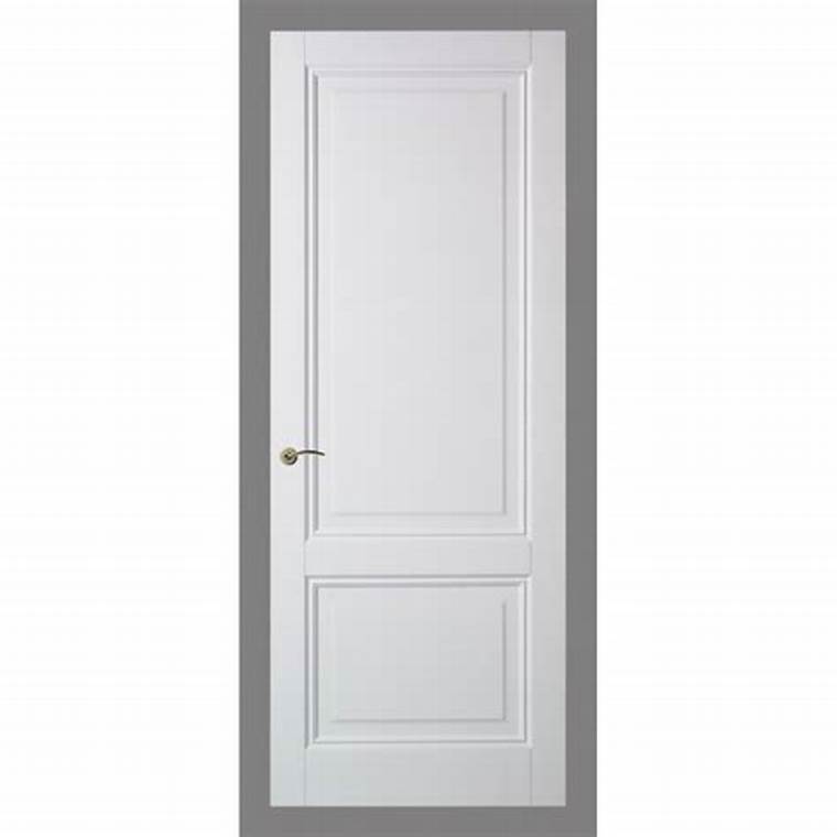 Standard white wooden frame frosted glass toilet door