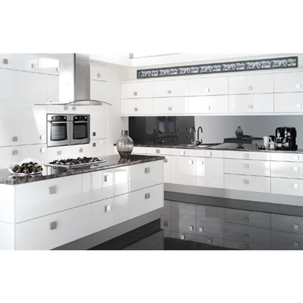 2021 new designs white lacquer kitchen cabinet