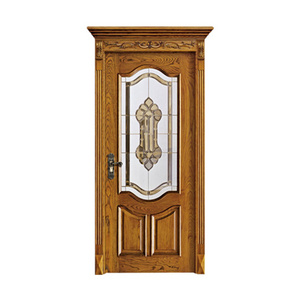 Gothic style wood veneer luxury and royal palace main front door entrance hall door