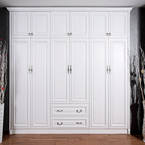 White Wardrobe Closet Sliding Doors Design for Bedrooms