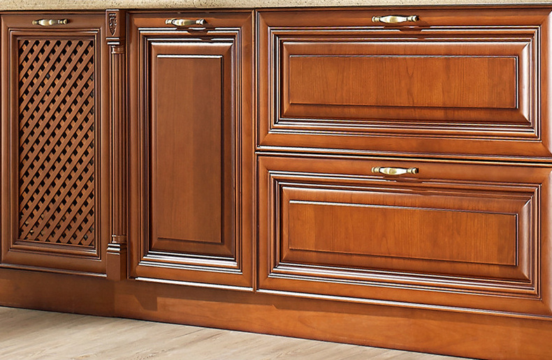 America cherry oak wood kitchen cabinet