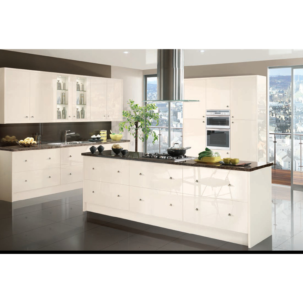 2021 new designs white lacquer kitchen cabinet