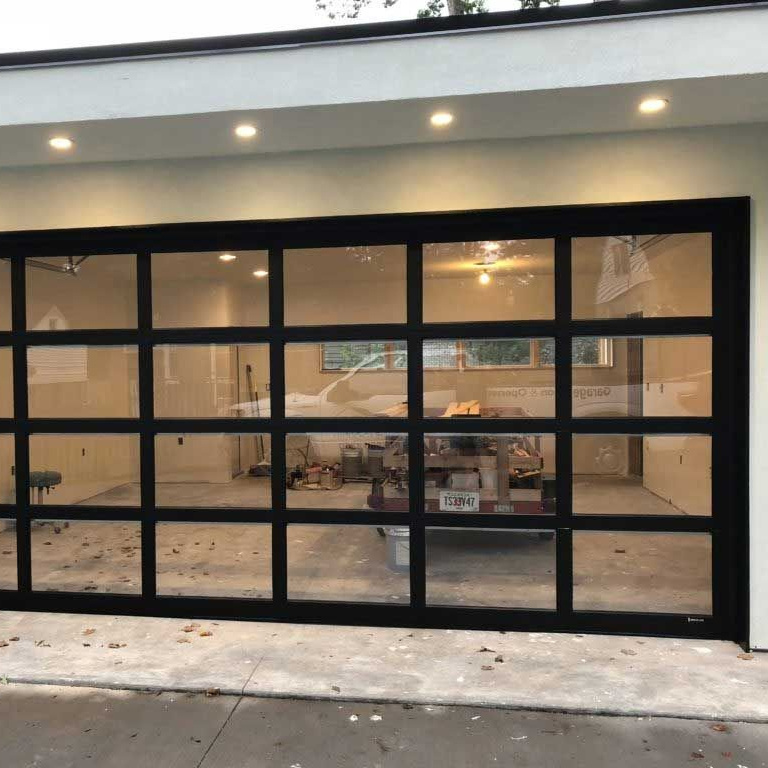 Popular aluminum glass vertical folding garage doors bifold garage doors