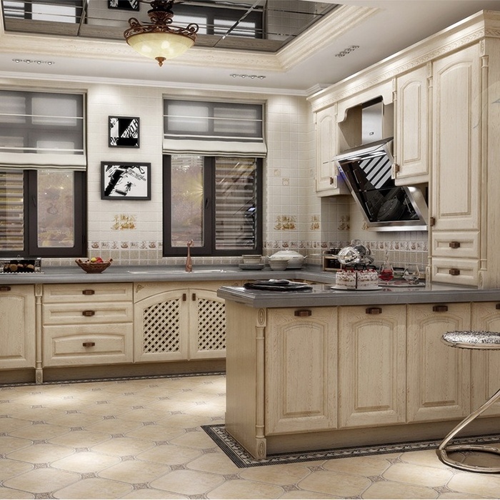 CBMMART Hot Selling Kitchen Cabinet Solid Wood Kitchen cabinet