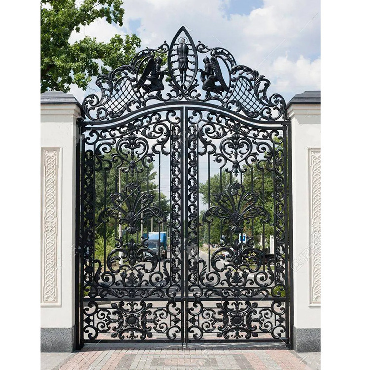 Cheap Modern House High Quality Wrought Iron Main Gates Designs Front Door Security Gate And Fencing