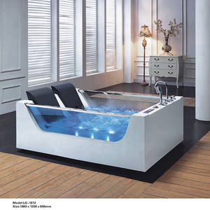 USA Indoor washing machine hot tub spa massage double whirlpool bathtub