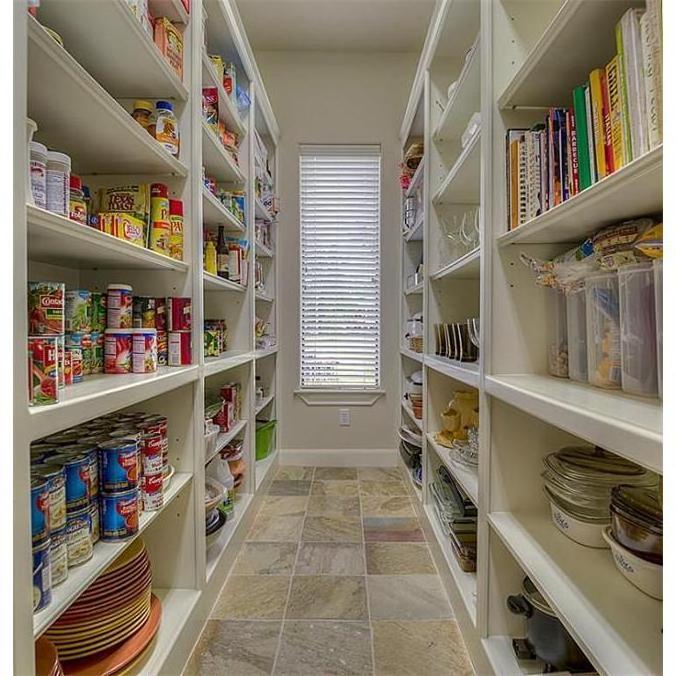 Customized American Style Cabinet and Pantry Organizers Solid Wood Pantry