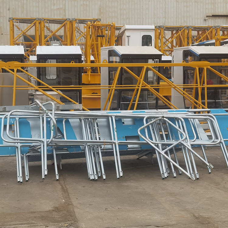 70m Height 8t Flat-Top Tower Crane Model Carbon Brush For Tower Crane Material Hoist Box Counter Weight Wheel Tower Crane