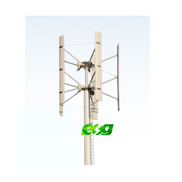 ESG Off grid wind turbine 2kw vertical axis wind turbine vawt for solar wind hybrid system