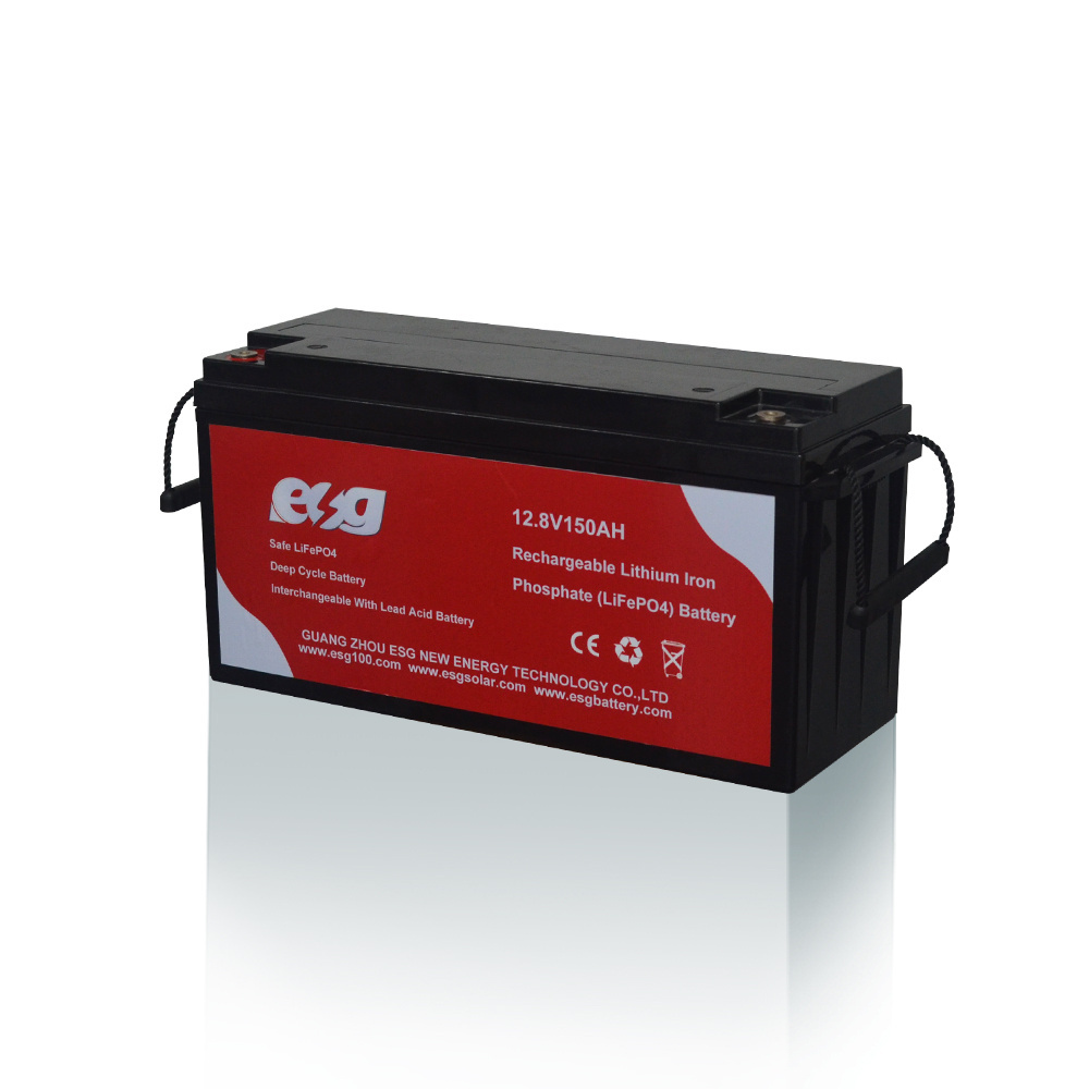 ESG Best Price Deep Cycle UPS Solar Lithium Ion Battery Pack 12.8 Volt 12V Rv Marine Battery Lifepo4 150Ah