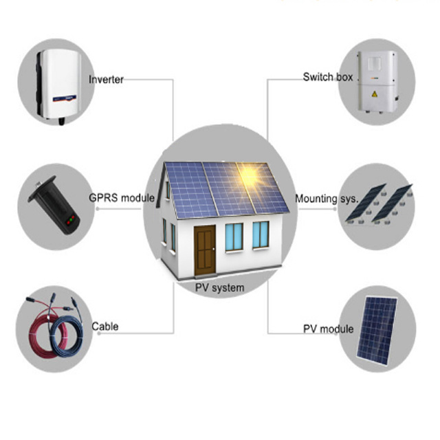 HOT Sale Off and On Grid 5KW Solar Panel System For Residential Use solar power  system