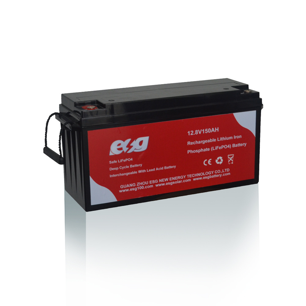 ESG Best Price Deep Cycle UPS Solar Lithium Ion Battery Pack 12.8 Volt 12V Rv Marine Battery Lifepo4 150Ah